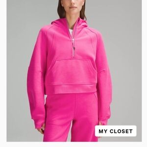 Lululemon Scuba Half Zip Hoodie, Sonic Pink M/L
